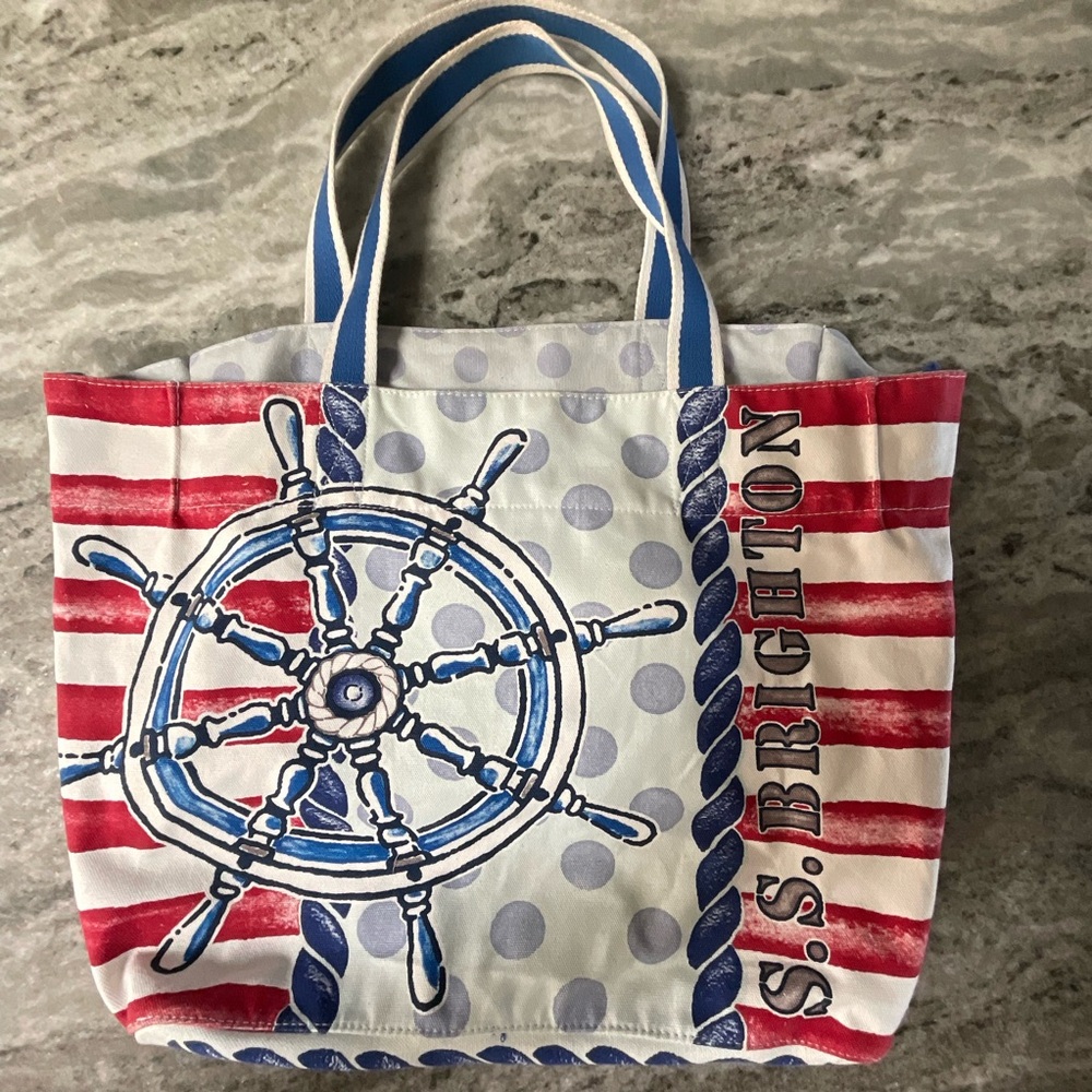 Brighton large canvas Sail Away tote bag